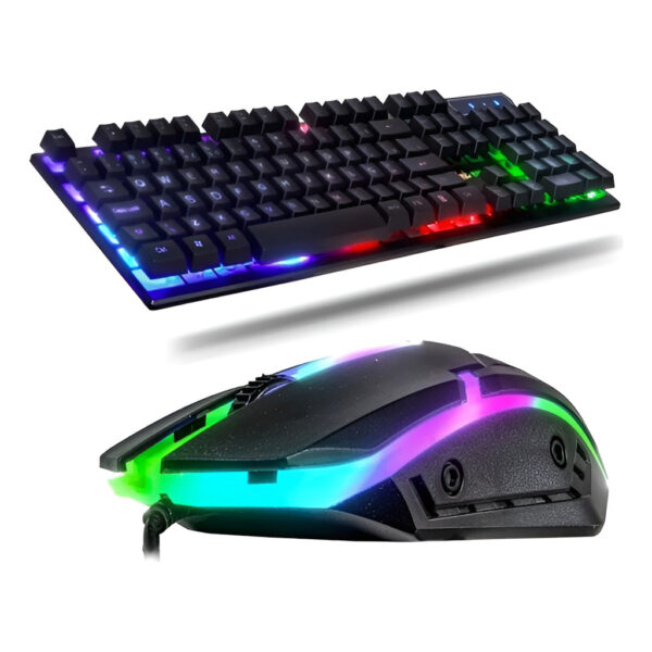 Kit Teclado Gamer Membrana Com Mouse Rgb Luminoso - Image 3