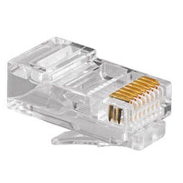 Kit 10 Conector Rj45 Cat5 Plug Rede Cabo Internet Pacote - Image 4