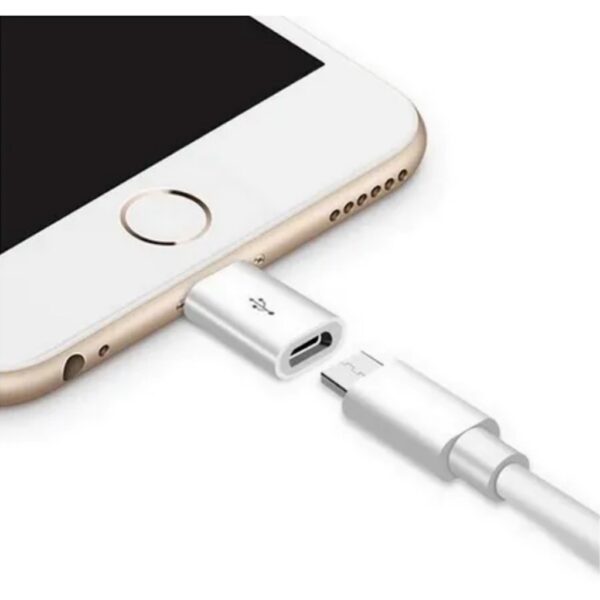 Adaptador compatível iphone Micro V8 Usb Para Lightning Carregar - Image 4