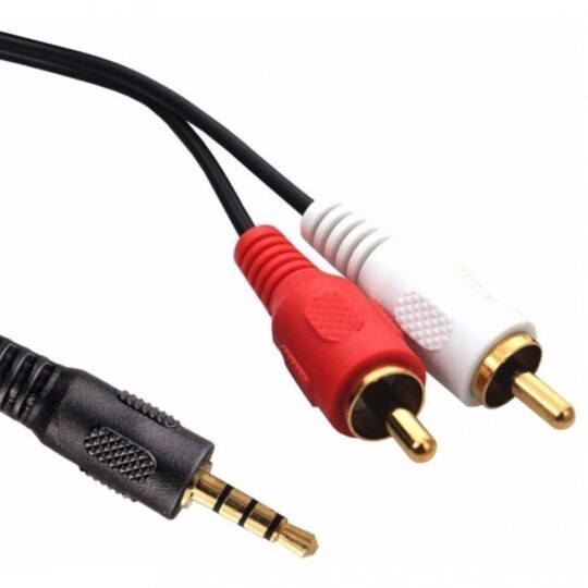 Cabo Auxiliar P2 (Macho) para RCA 1,5m - Som/Home Theater