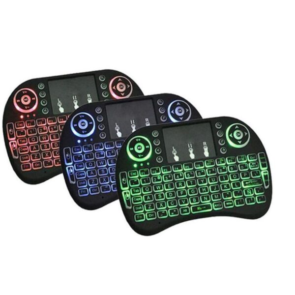 Mini Teclado Controle Sem Fio para Smart TV e PC