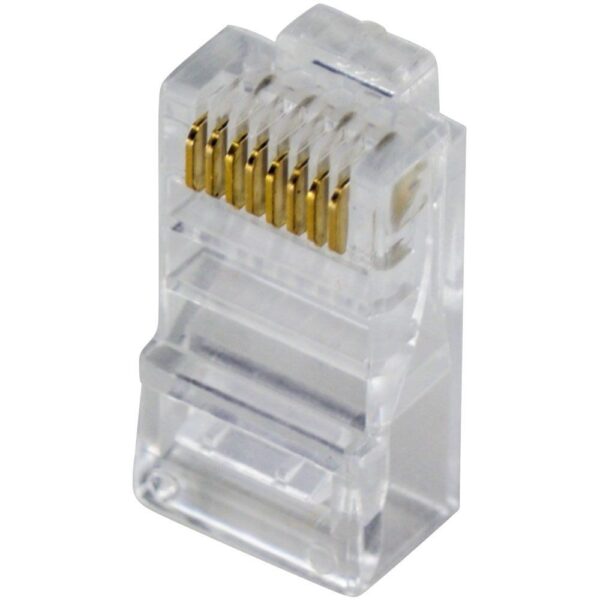 Kit 10 Conector Rj45 Cat5 Plug Rede Cabo Internet Pacote - Image 3