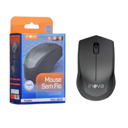 Mouse Sem Fio 2.4GHz USB 1000DPI