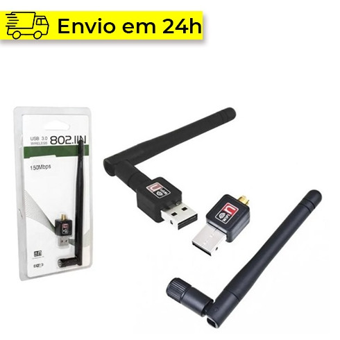 Adaptador Wireless USB Receptor Wi-Fi 1200Mbps