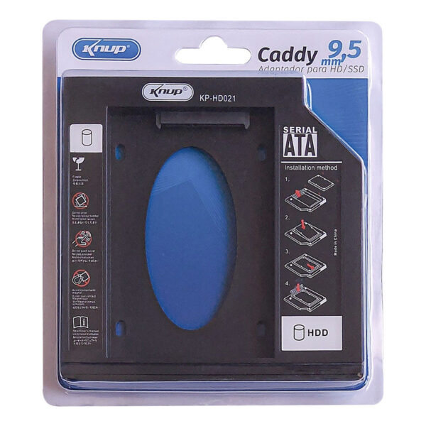 Adaptador Caddy 9,5mm para HD/SSD SATA Case para Notebook