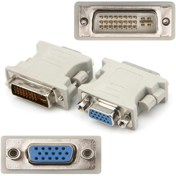 Adaptador Dvi 24+5 Pinos Macho Para Vga 15 Pinos Femea Adaptador DVI X VGA Conversor De Vídeo Dvi Macho X Vga Fêmea - Image 2