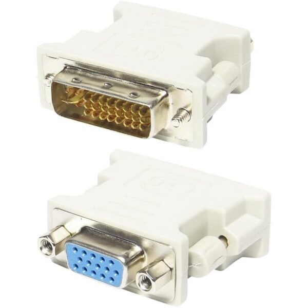 Adaptador Dvi 24+5 Pinos Macho Para Vga 15 Pinos Femea Adaptador DVI X VGA Conversor De Vídeo Dvi Macho X Vga Fêmea