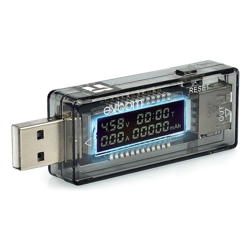Testador Medidor USB Multímetro Voltagem Amperagem Potência