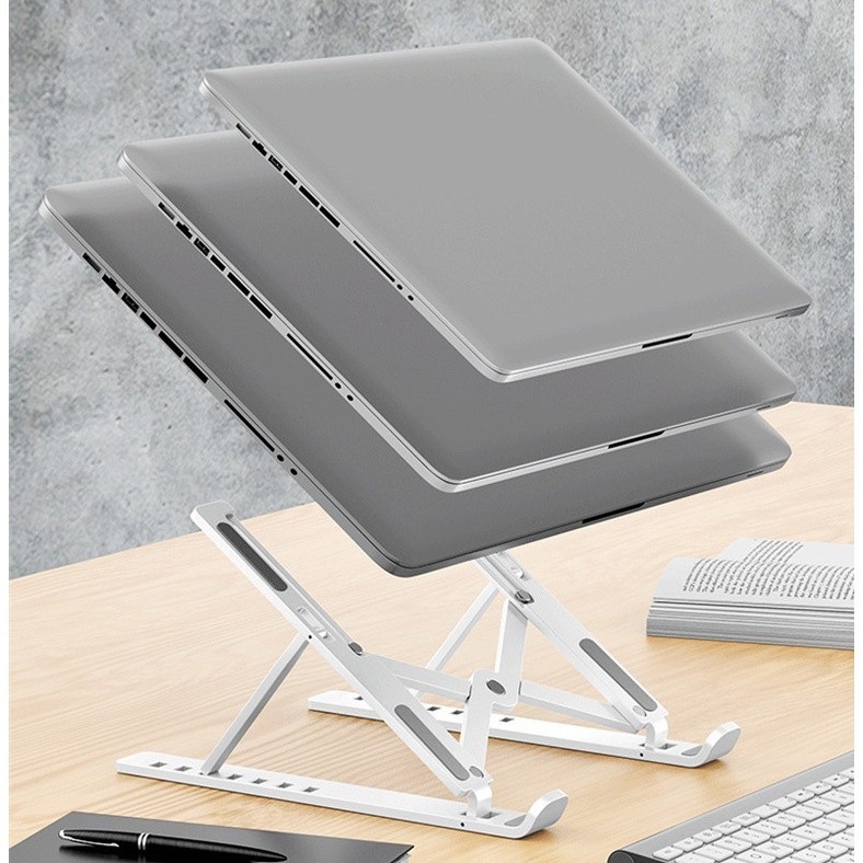 Suporte Articulado Portátil P/ Notebook Ajustável Preto - Imagem 6