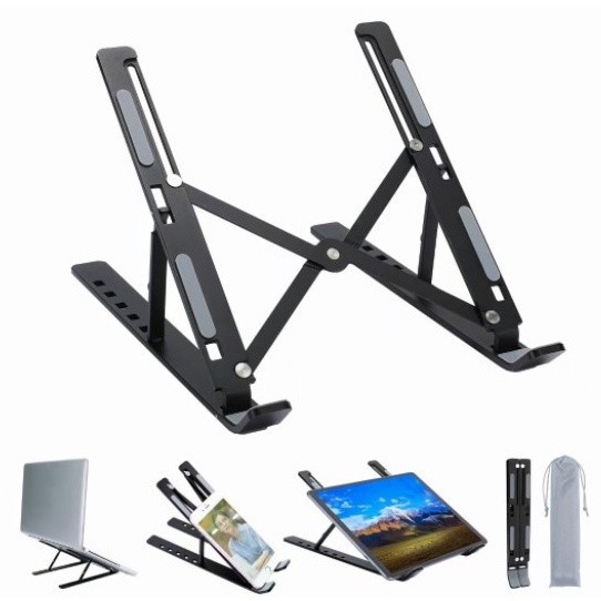 Suporte Articulado Portátil P/ Notebook Ajustável Preto